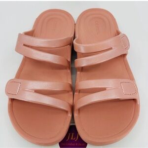 Aetrex Women's Janey Sport Slide Adjustable Comfort Sandals Blush Size 10